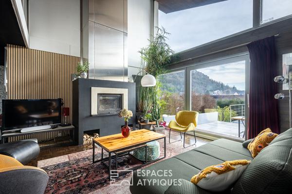 Maison d’architecte avec piscine et logement indépendant