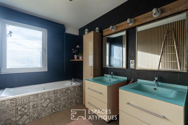 Maison d’architecte avec piscine et logement indépendant