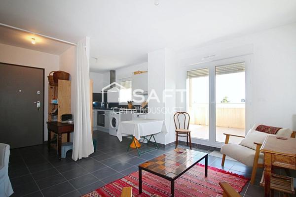 Bel appartement P2 de 47 m2, terrasse et parking