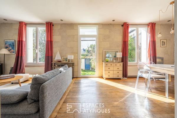 Maison de charme avec jardin dans le centre de tours
