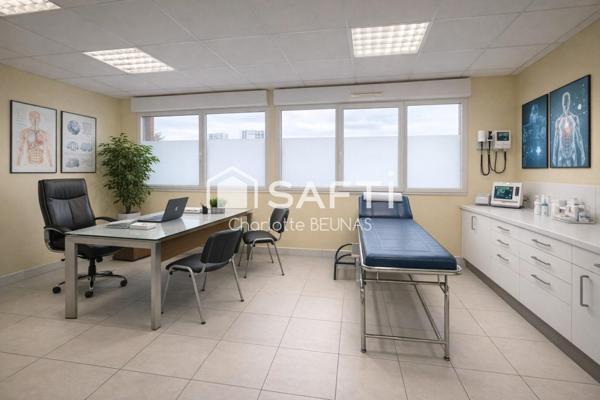 Cabinet médical idéal, 96m², proche métro Bellefontaine