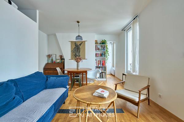 Duplex baigné de lumière à deux pas du marché d’Aligre