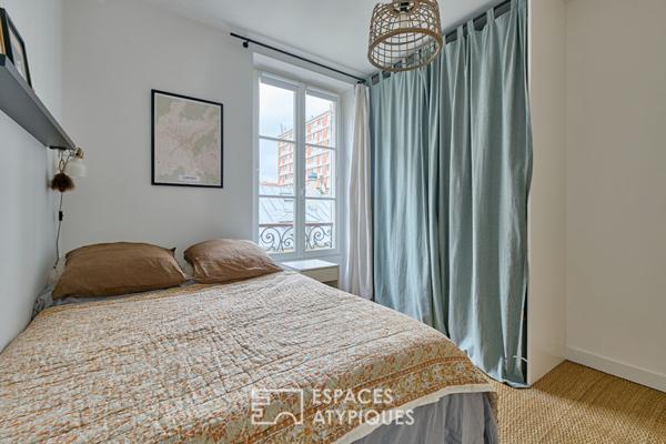 Duplex baigné de lumière à deux pas du marché d’Aligre