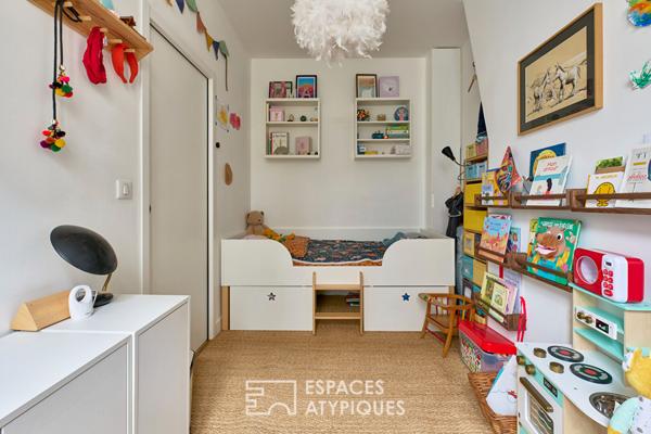 Duplex baigné de lumière à deux pas du marché d’Aligre