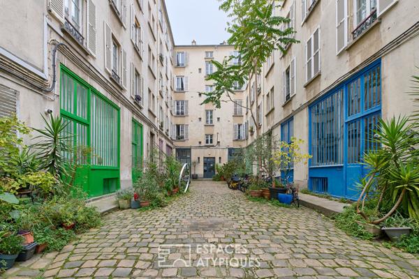 Duplex baigné de lumière à deux pas du marché d’Aligre