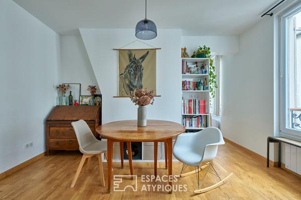 Duplex baigné de lumière à deux pas du marché d’Aligre