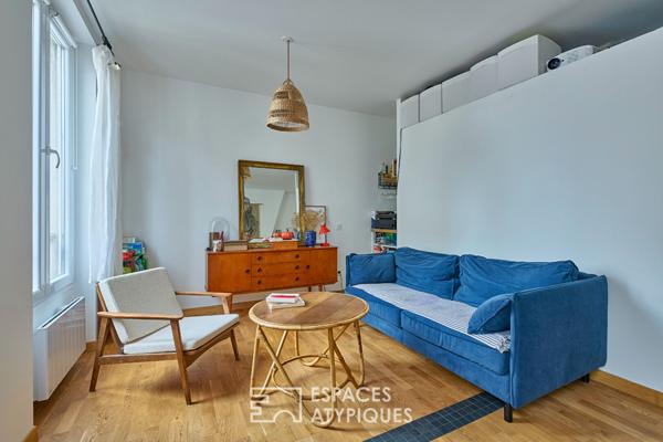 Duplex baigné de lumière à deux pas du marché d’Aligre