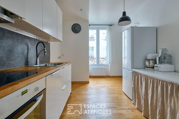 Duplex baigné de lumière à deux pas du marché d’Aligre