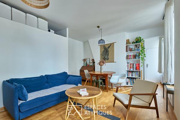 Duplex baigné de lumière à deux pas du marché d’Aligre