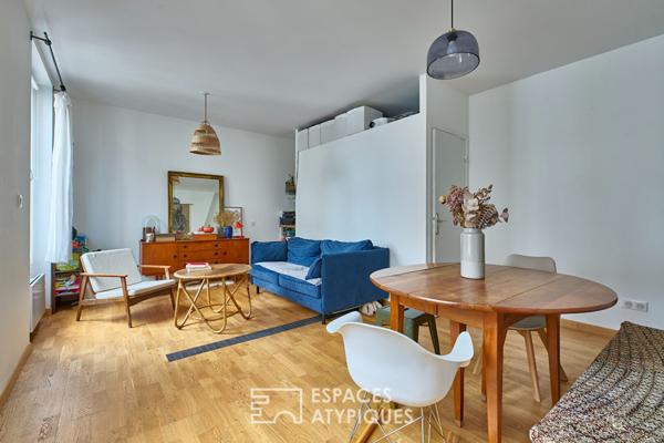 Duplex baigné de lumière à deux pas du marché d’Aligre