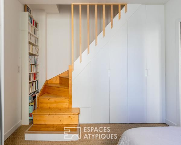 Duplex baigné de lumière à deux pas du marché d’Aligre