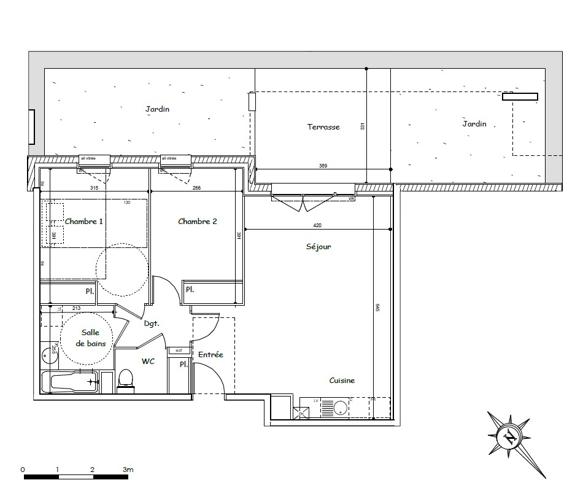 Appartement LAUNAGUET 63 m²