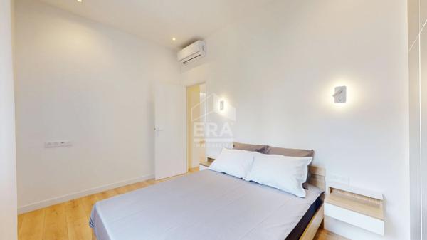 NICE - FLEURS : EN DERNIER ÉTAGE, JOLI 3/4 PIÈCES TRAVERSANT AVEC BALCON AU CALME