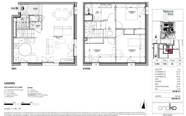 Appartement à vendre    3 pièces • 84,96 m2 Gap