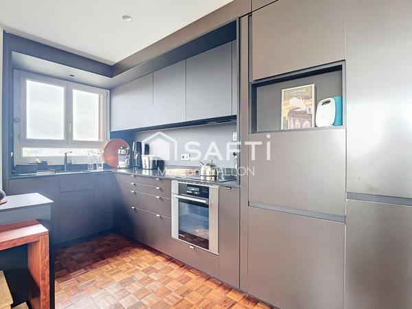 Appartement 3 pièces traversant lumineux