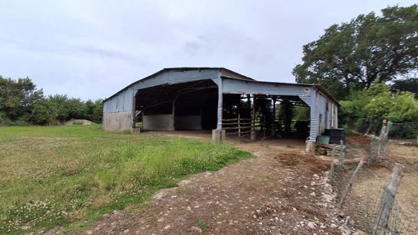 Ensemble immobilier : Maison + grange + 5 hangars + 2 terrains constructibles + dépendances