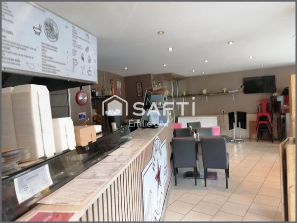 Fond de commerce pour activité de restauration rapide avec appartement inclus