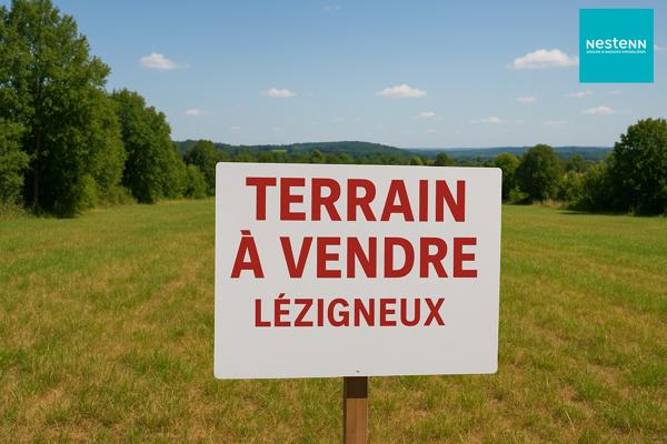 LEZIGNEUX (42600) - TERRAIN A BATIR - VIABILITE EN BORDURE - LIBRE DE CONSTRUCTION
