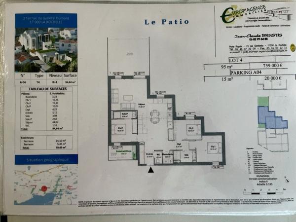 Vente Appartement 5 Pièces 94.64 m² La Rochelle