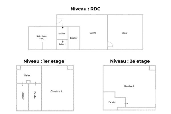 Maison à vendre 3 pièces 47 m² Cormeilles-en-Parisis