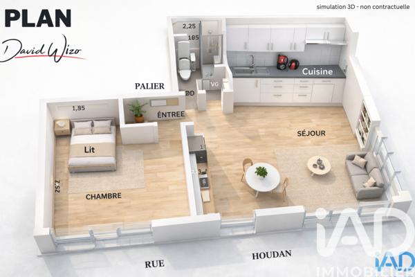 Appartement à vendre 2 pièces 38 m² Sceaux