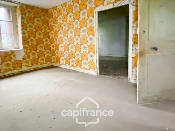 Maison en pierre avec garage et terrain à rénover entièrement- Saint Rémy sur Durolle