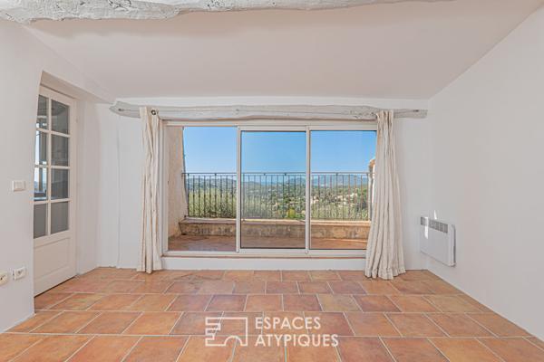 Maison de village de caractère à Mougins avec vue mer imprenable