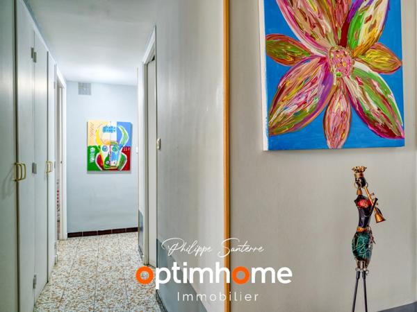 Appartement F3 2 chambres 73 m² avec balcon, Loggia, cave et parking intérieur à vendre à Nîmes (30)
