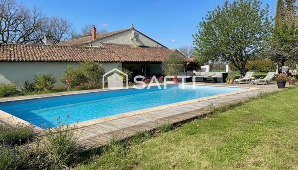 Maison spacieuse entièrement rénovée avec vue imprenable sur les Pyrénées – Proche Nérac (47600)