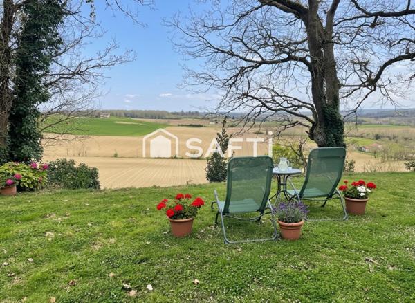 Maison spacieuse entièrement rénovée avec vue imprenable sur les Pyrénées – Proche Nérac (47600)