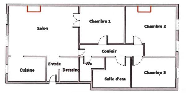A vendre appartement type 4 - Marseille 13003 - Secteur La Belle de Mai