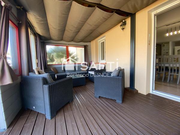 Maison de plain-pied, 3 chambres, quartier calme.
