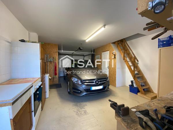 Maison de plain-pied, 3 chambres, quartier calme.