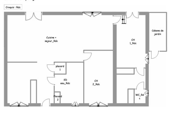 JONZIEUX 42660 Maison plain-pied exposée Sud édifiée sur vide sanitaire 82m² habitables 2 chambres sur 1295m² de terrain