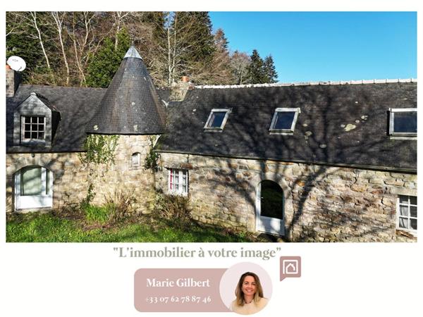 Maison en pierre sur parc boisé de plus de 1 hectare, La Forêt-Fouesnant