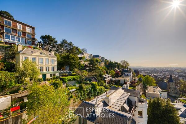 Appartement avec balcon et vue panoramique sur la ville et l’estuaire
