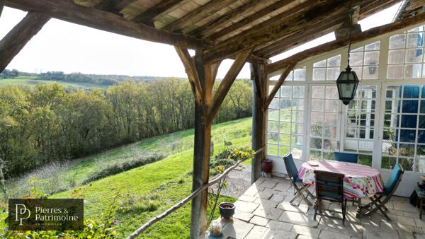 Sos (47170) Presbytère en pierre sur 2ha de terrain