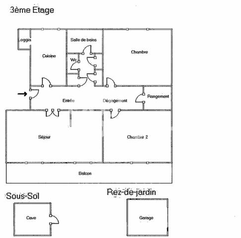 Croix-Rousse, T3 transformable T4, secteur Henon, avec garage