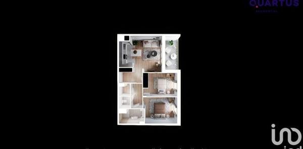 Appartement 3 pièces de 61 m² à Sautron (44880)