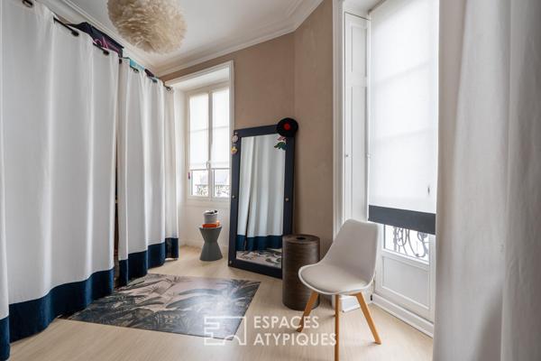 Maison de ville du XIXe siècle : Rénovation contemporaine et bureau indépendant