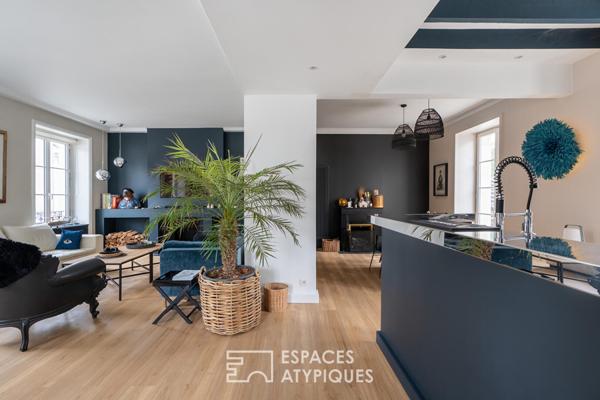 Maison de ville du XIXe siècle : Rénovation contemporaine et bureau indépendant