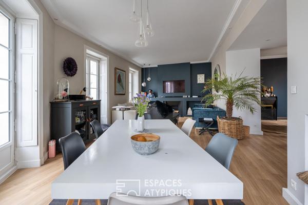 Maison de ville du XIXe siècle : Rénovation contemporaine et bureau indépendant