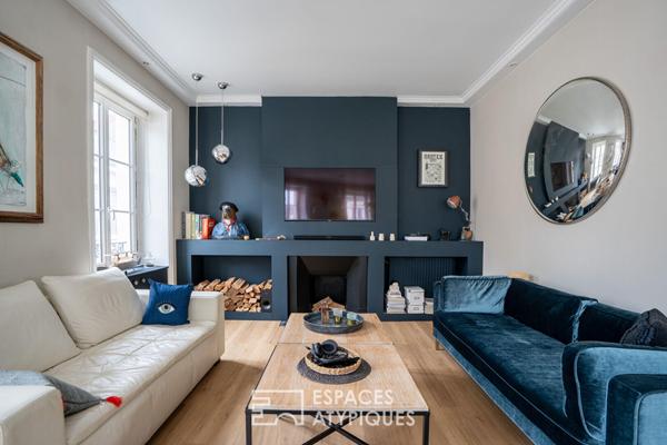 Maison de ville du XIXe siècle : Rénovation contemporaine et bureau indépendant