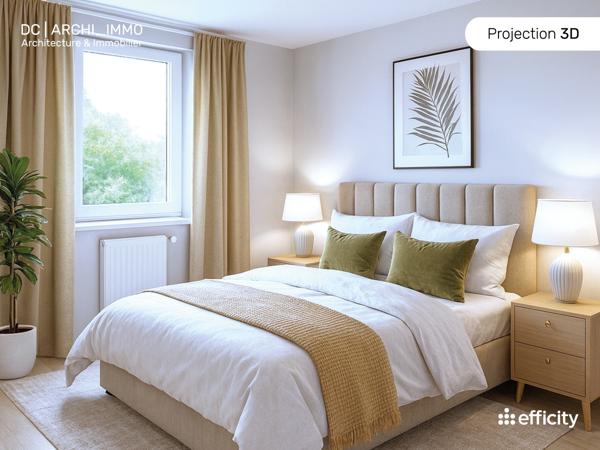 Appartement 2 pièces - 40 m² Exclusivité efficity