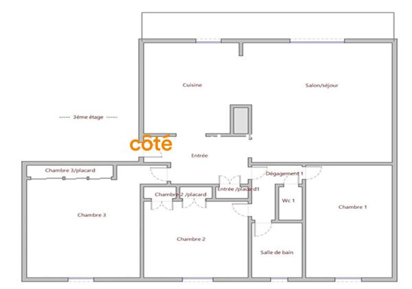 Vente Appartement73,35 m² - 4 Pièces - OLIVET (45160)