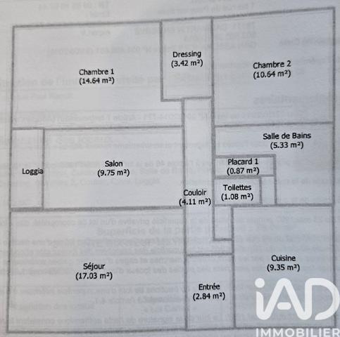 Appartement à vendre 4 pièces 79 m² Les Mureaux