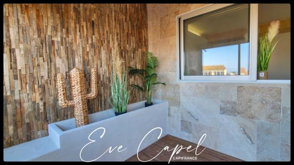 Appartement à vendre 3 pièces LE GRAU D'AGDE (34), DUPLEX T3 dans résidence Première Ligne, entièrement rénové + climatisation