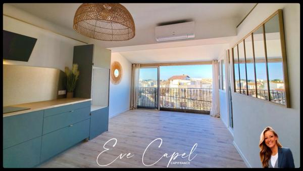 Appartement à vendre 3 pièces LE GRAU D'AGDE (34), DUPLEX T3 dans résidence Première Ligne, entièrement rénové + climatisation