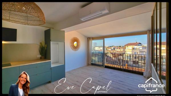 Appartement à vendre 3 pièces LE GRAU D'AGDE (34), DUPLEX T3 dans résidence Première Ligne, entièrement rénové + climatisation