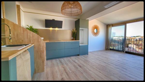 Appartement à vendre 3 pièces LE GRAU D'AGDE (34), DUPLEX T3 dans résidence Première Ligne, entièrement rénové + climatisation